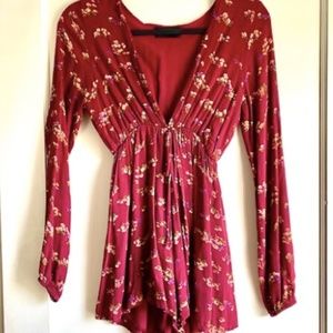 Fabrik Flower Patterned Romper - XS